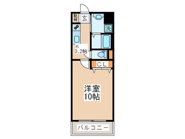 アビタシオン・シャ－ムの物件間取画像